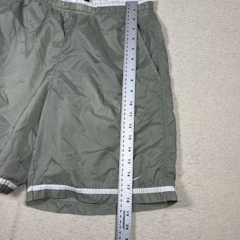 Vintage Nike Mini Swoosh Shorts Mens Small Green Embroidered Lightweight Pockets